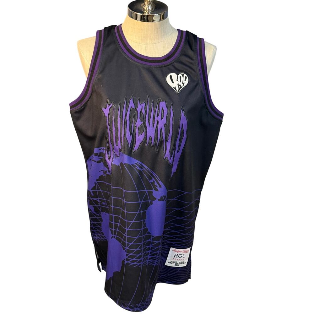 Headgear Classics Juice Wrld 999 Men’s Basketball Jersey Purple XL WRLD ON DRUGS